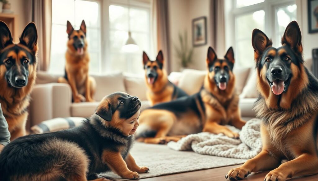 German Shepherd family compatibility