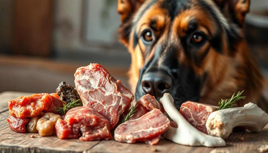 German Shepherd raw diet